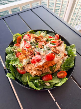 BLACK, BLEU & BEACHY CHICKEN VEGGIE RICE SALAD