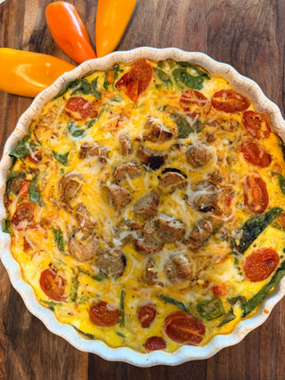 EGGALICIOUS CHEESY EGG BAKE