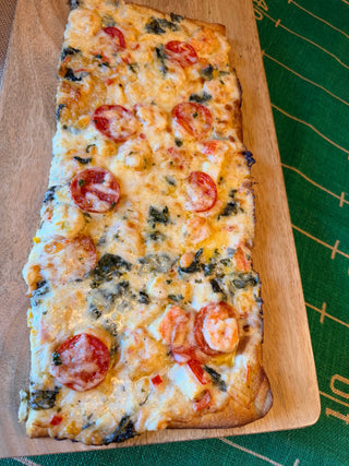 SEAFOOD ALFREDO PIZZA