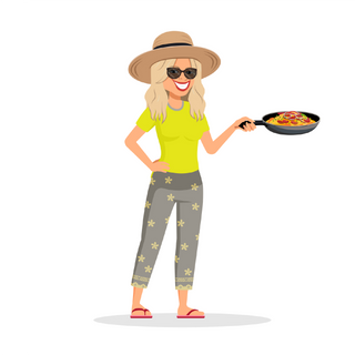 Sunshine Daze girl illustration