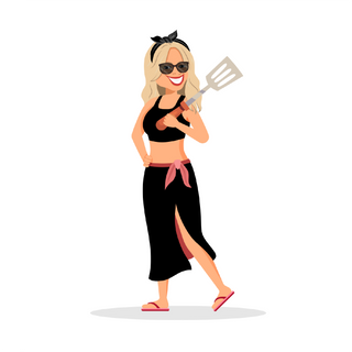Sunshine Daze girl illustration