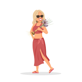 Sunshine Daze girl illustration