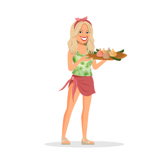 Sunshine Daze girl illustration